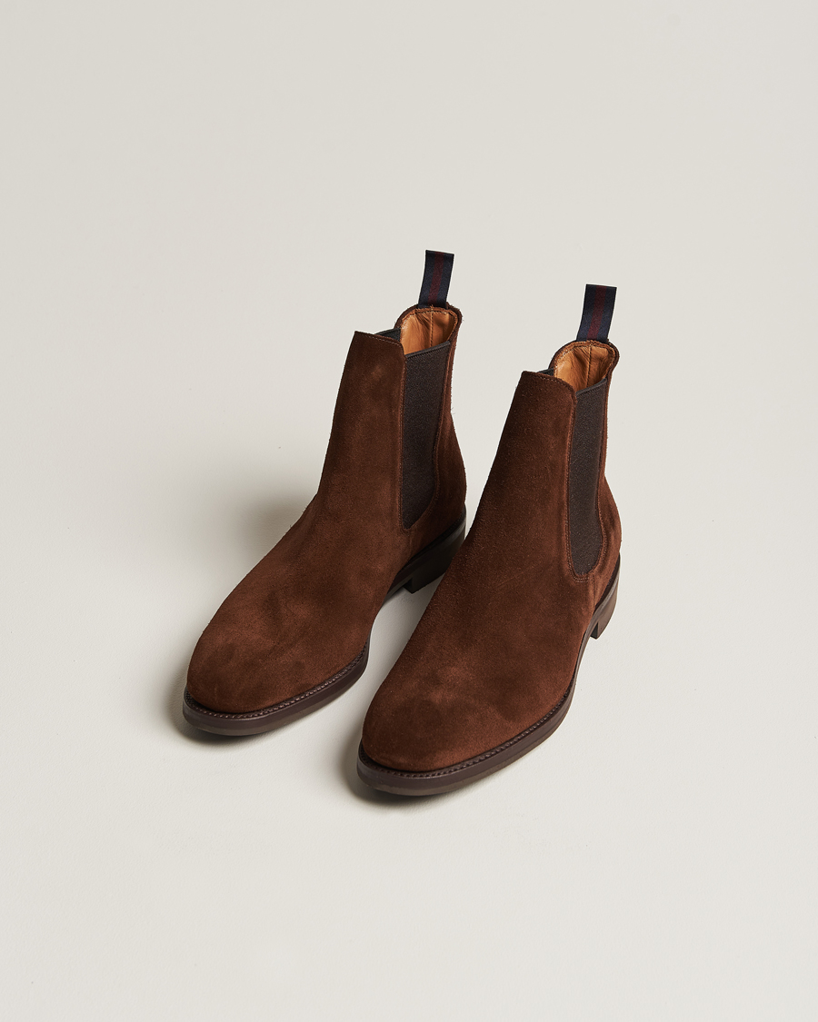 Herren | Sanders Liam Chelsea Boot Polo Snuff Suede | Sanders | Liam Chelsea Boot Polo Snuff Suede