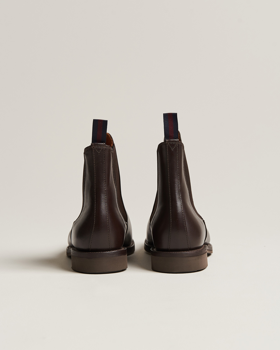 Herren | Sanders Liam Chelsea Boot Dark Brown Calf | Sanders | Liam Chelsea Boot Dark Brown Calf