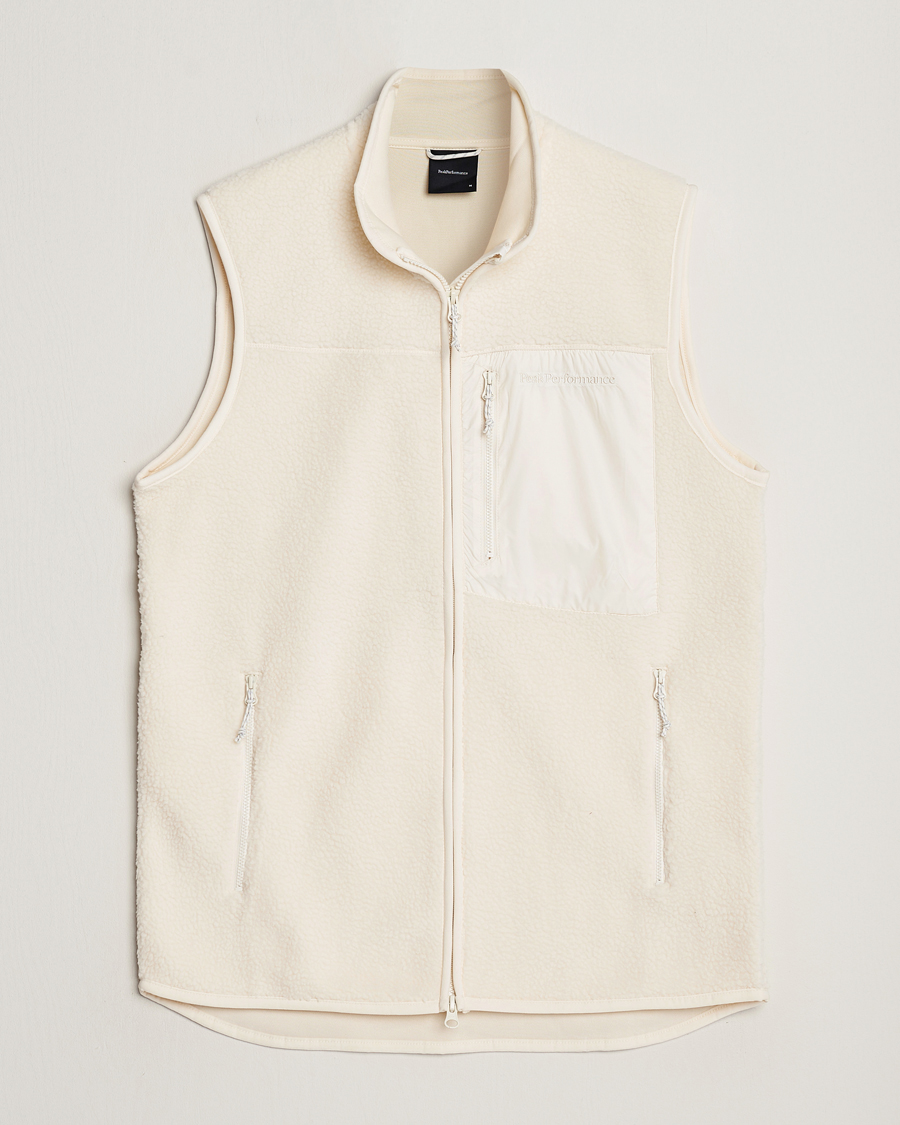 Herren | Peak Performance Pile Vest Vintage White | Peak Performance | Pile Vest Vintage White