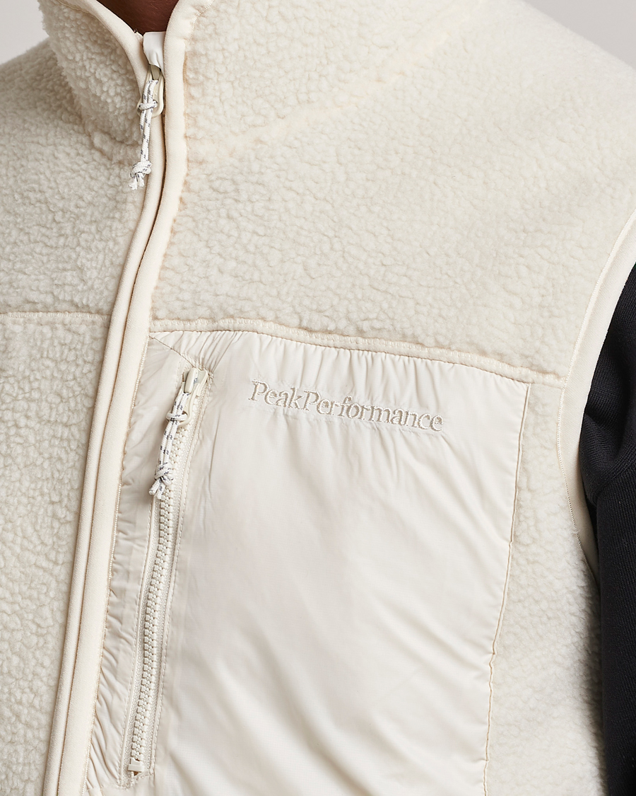 Herren | Peak Performance Pile Vest Vintage White | Peak Performance | Pile Vest Vintage White