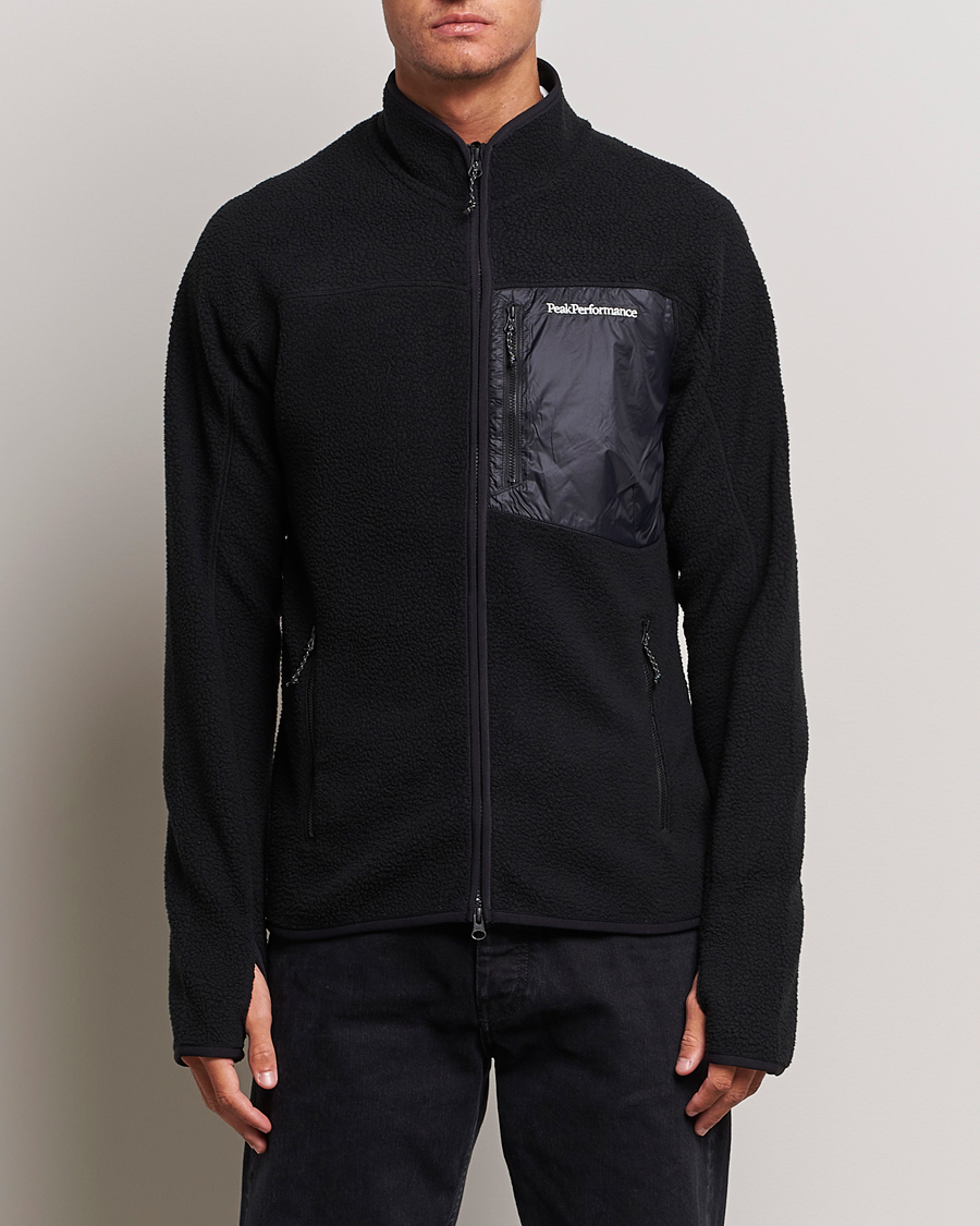 Herren | Pullover | Peak Performance | Pile Full Zip Black