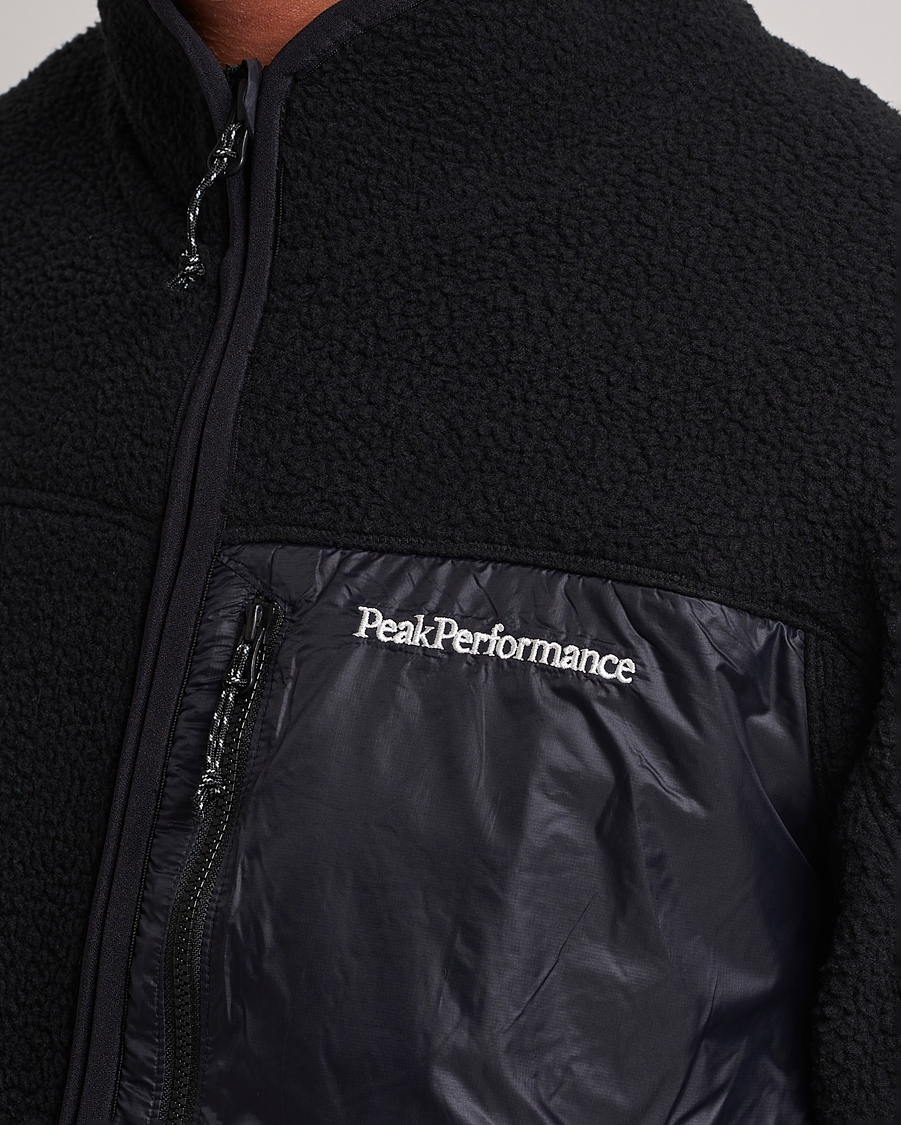 Herren | Pullover | Peak Performance | Pile Full Zip Black