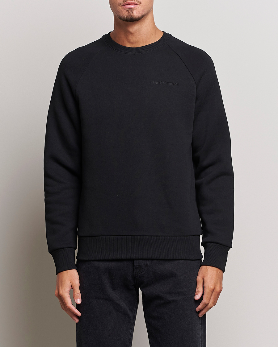 Herren | Pullover | Peak Performance | Original Logo Crew Neck Sweatshirt Black