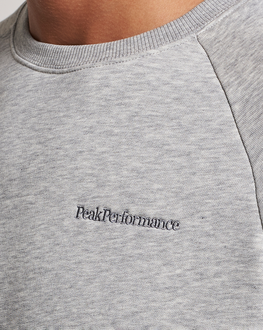 Herren | Pullover | Peak Performance | Original Logo Crew Neck Sweatshirt Grey Melange