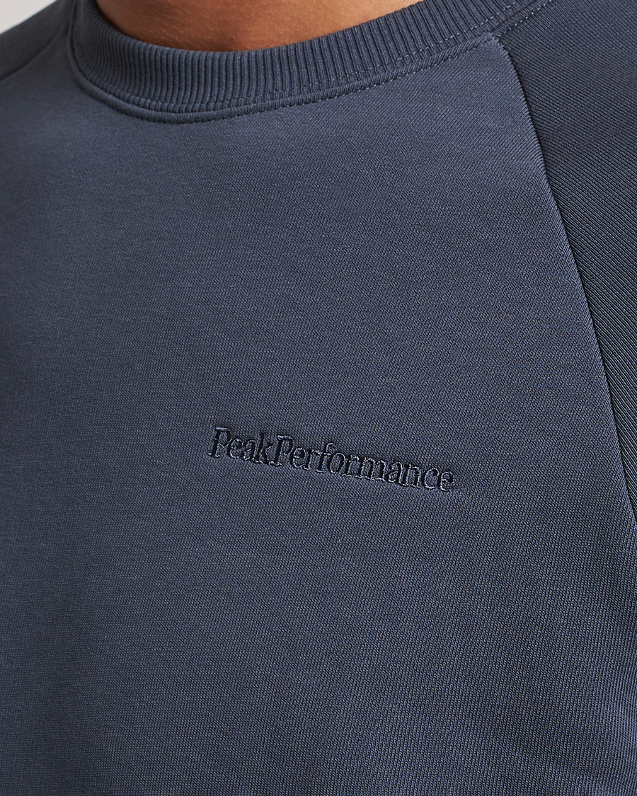 Herren | Pullover | Peak Performance | Original Logo Crew Neck Sweatshirt Omber Blue