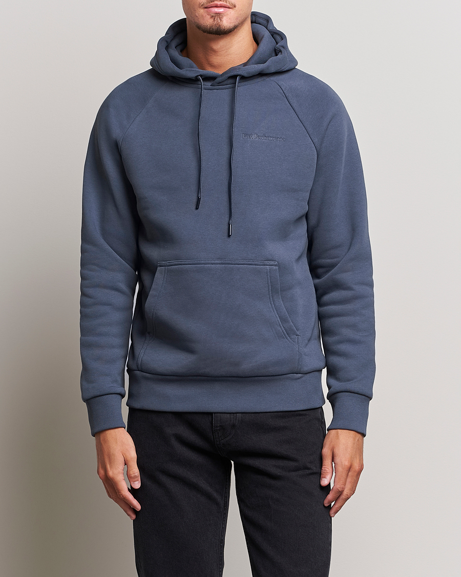 Herren | Pullover | Peak Performance | Original Logo Hoodie Omber Blue