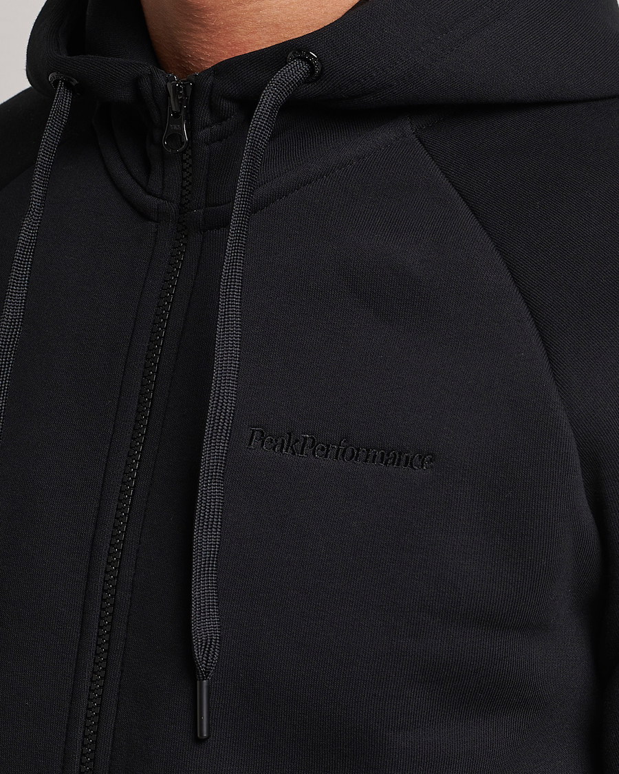 Herren | Pullover | Peak Performance | Original Logo Full Zip Hoodie Black