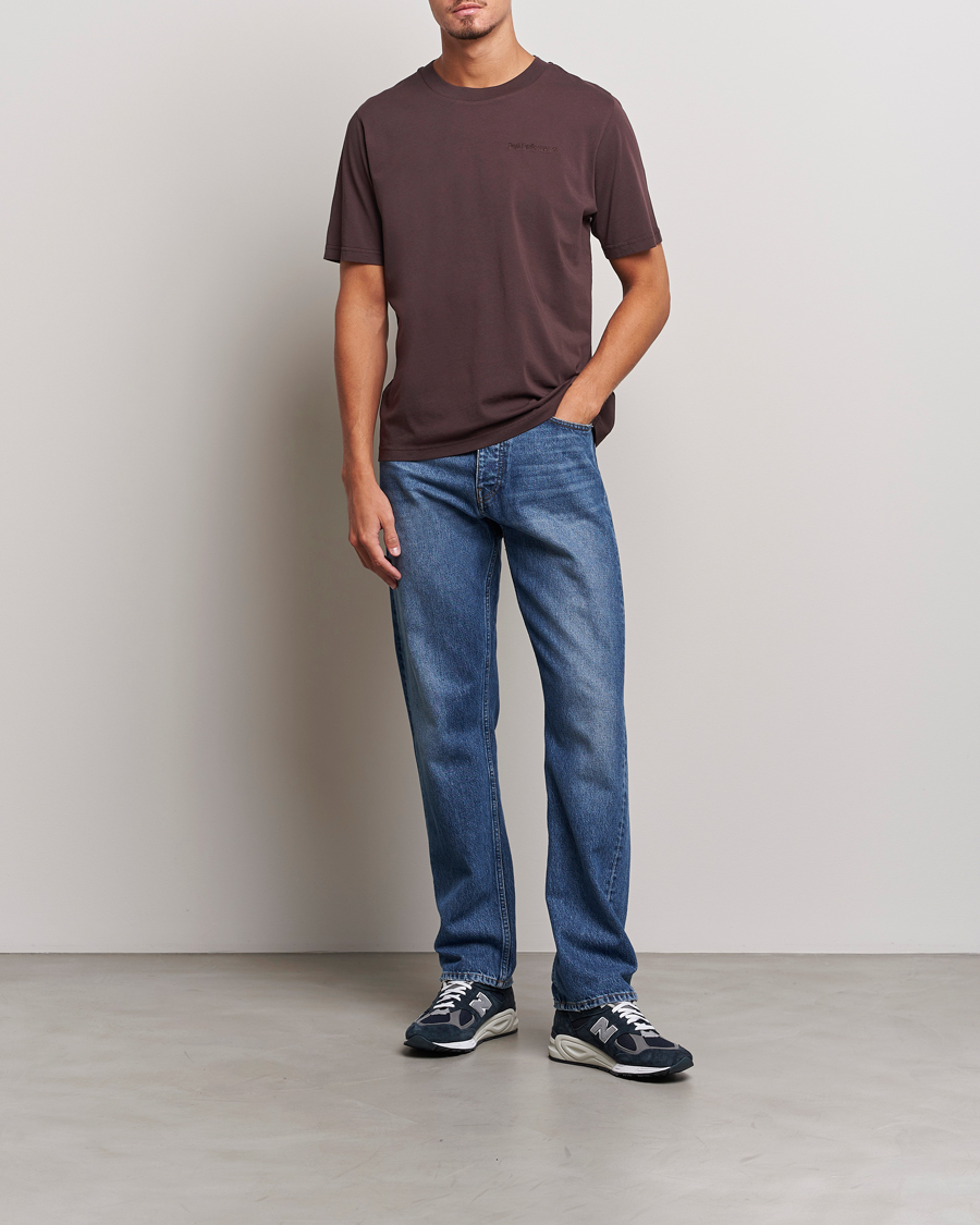 Herren | T-Shirts | Peak Performance | Original Logo Crew Neck T-Shirt Desert Plum