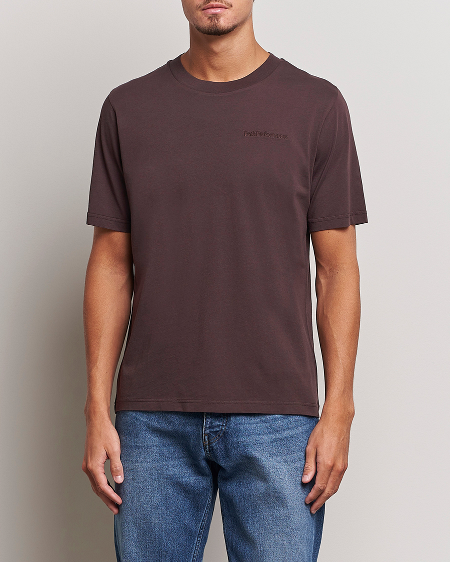 Herren | T-Shirts | Peak Performance | Original Logo Crew Neck T-Shirt Desert Plum
