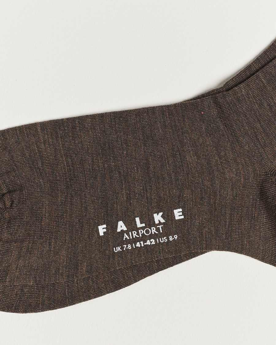 Herren | Falke | Falke | Airport Socks Brown Melange
