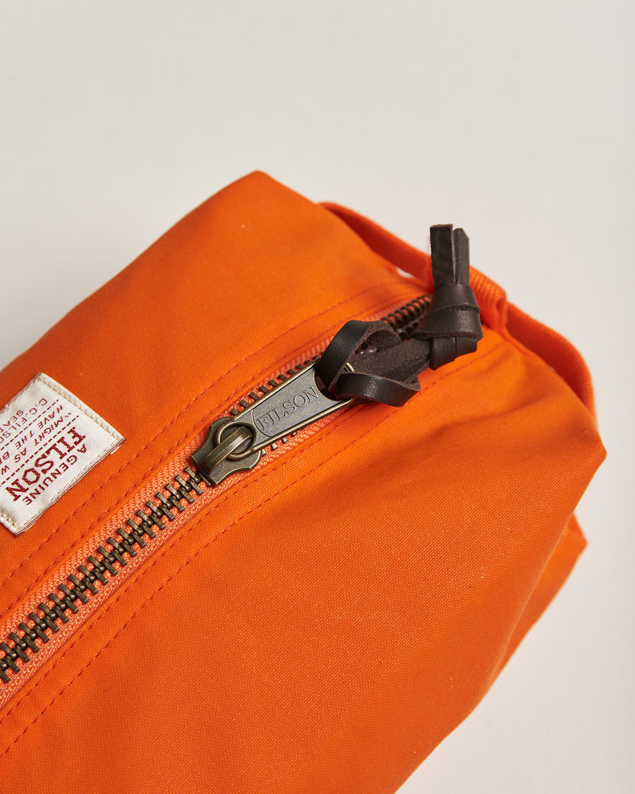 Herren | Filson Tin Cloth Travel Kit Flame | Filson | Tin Cloth Travel Kit Flame