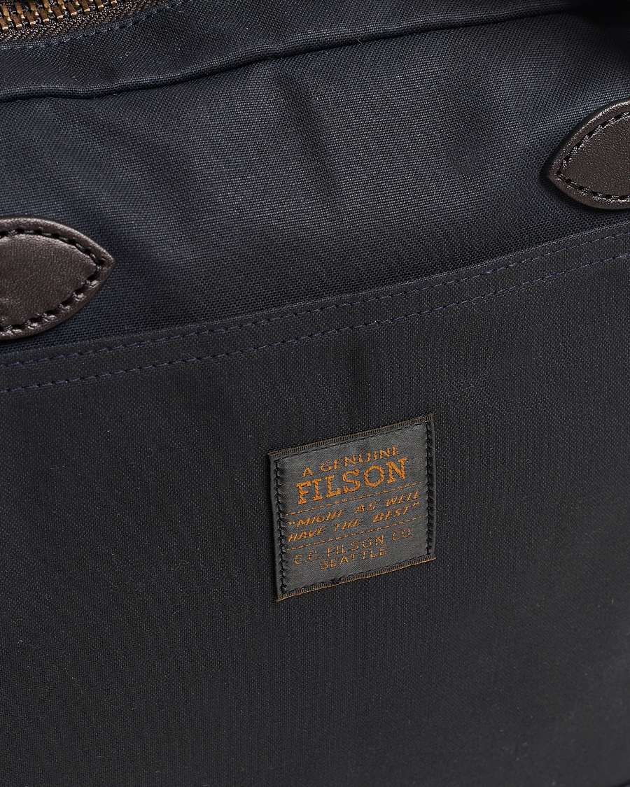 Herren | Filson Tin Cloth Compact Briefcase Navy | Filson | Tin Cloth Compact Briefcase Navy