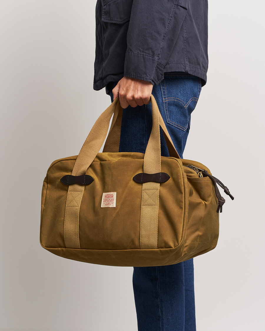 Herren | Filson Tin Cloth Small Duffle Bag Dark Tan | Filson | Tin Cloth Small Duffle Bag Dark Tan