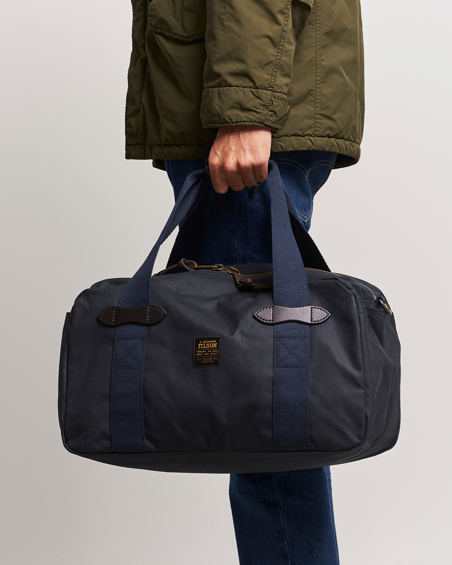 Herren | Filson Tin Cloth Small Duffle Bag Navy | Filson | Tin Cloth Small Duffle Bag Navy