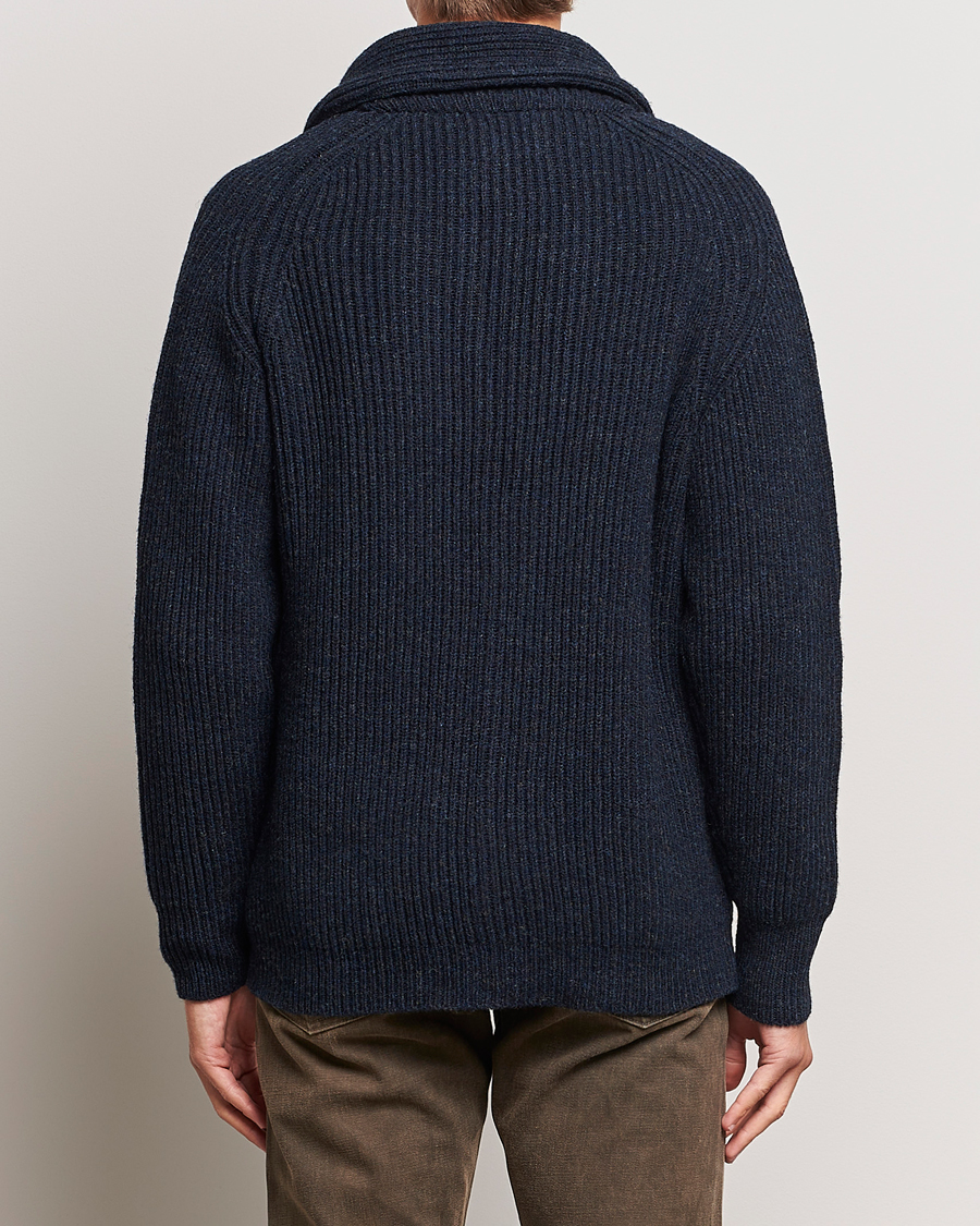 Herren | Pullover | Filson | Bristol Wool Cardigan Dark Navy Heather