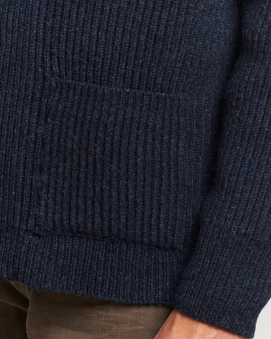Herren | Pullover | Filson | Bristol Wool Cardigan Dark Navy Heather
