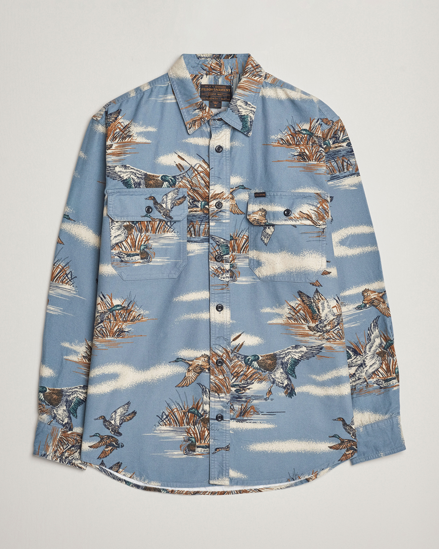 Herren | Hemden | Filson | Field Flannel Shirt Marsh Scenic/Blue