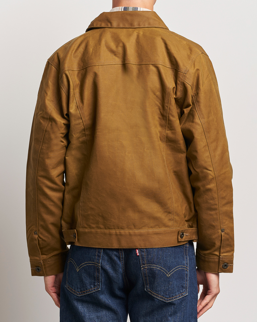 Herren | Jacken | Filson | Short Lined Tin Cloth Cruiser Dark Tan