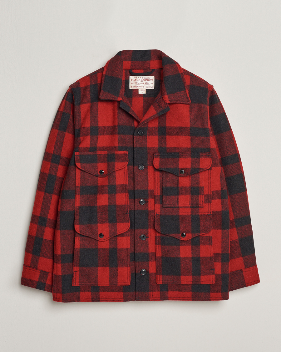 Herren | Jacken | Filson | Mackinaw Wool Cruiser Brick Red