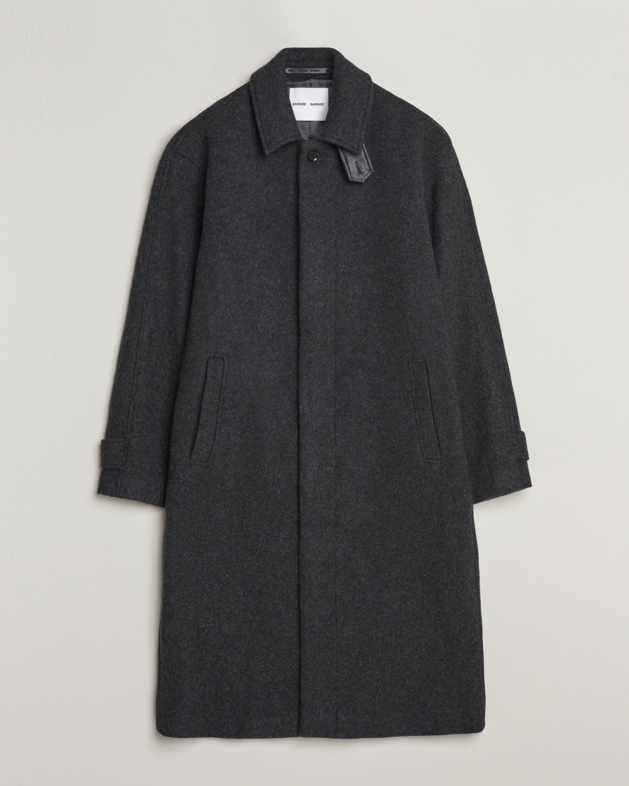 Herren | Jacken | Samsøe Samsøe | Samsøe & Samsøe Jacob Coat Black Melange