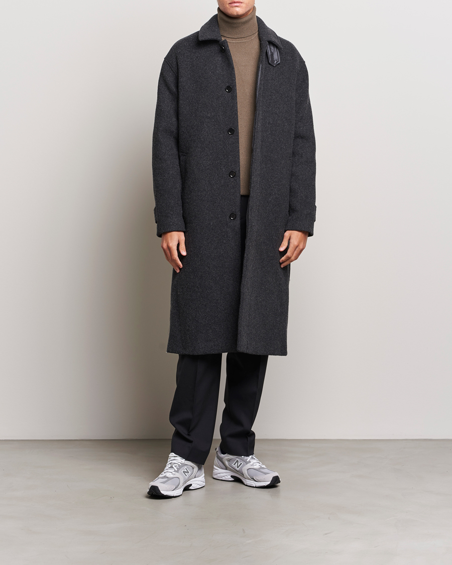 Herren | Jacken | Samsøe Samsøe | Samsøe & Samsøe Jacob Coat Black Melange