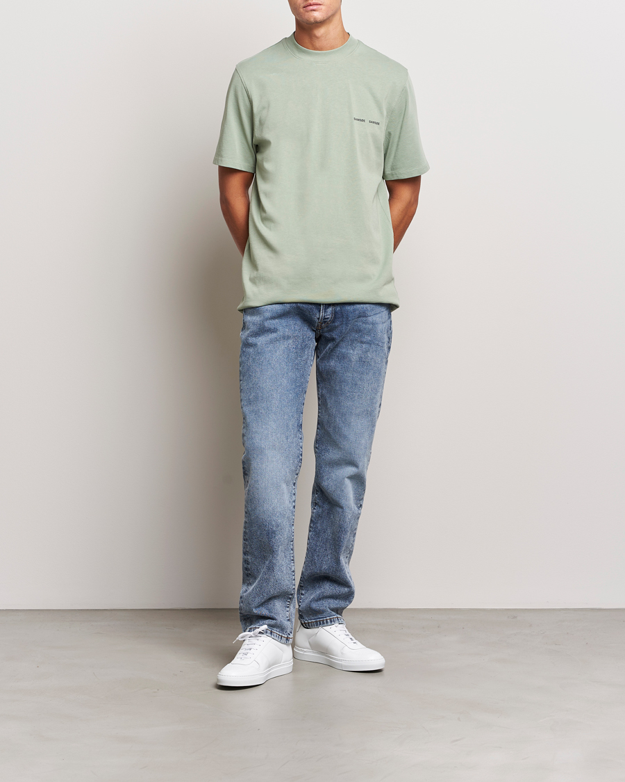 Herren | T-Shirts | Samsøe Samsøe | Samsøe & Samsøe Norsbro Crew Neck T-Shirt Iceberg Green