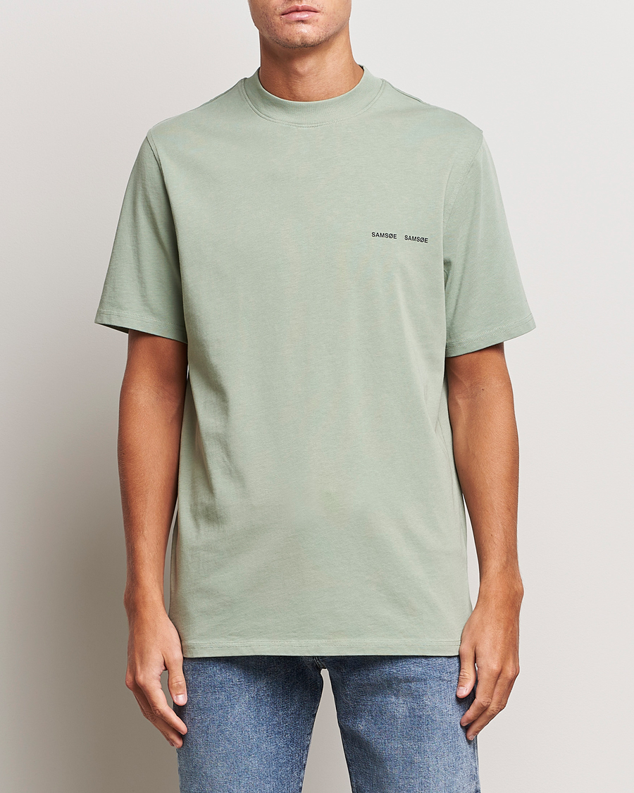 Herren | T-Shirts | Samsøe Samsøe | Samsøe & Samsøe Norsbro Crew Neck T-Shirt Iceberg Green