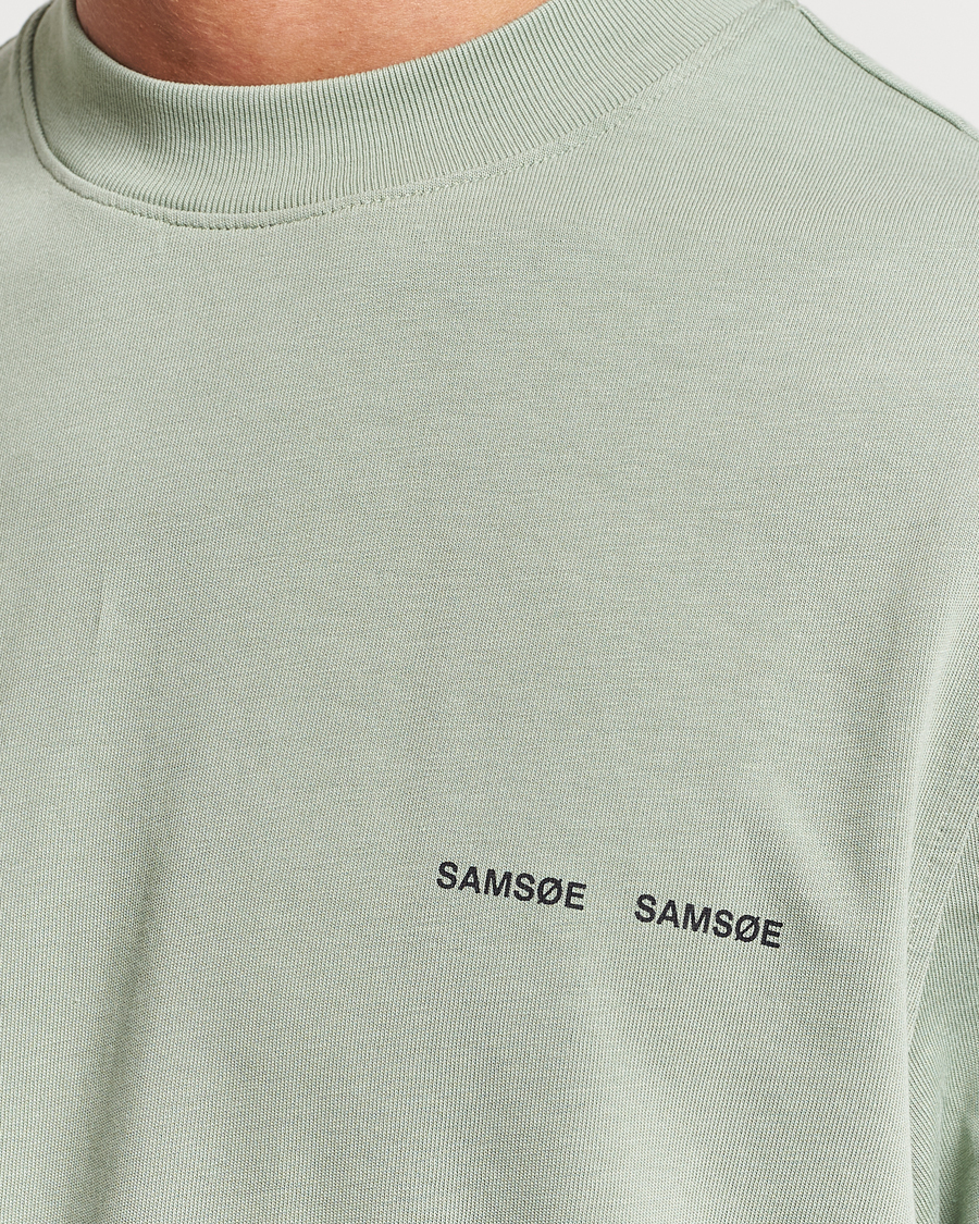 Herren | T-Shirts | Samsøe Samsøe | Samsøe & Samsøe Norsbro Crew Neck T-Shirt Iceberg Green