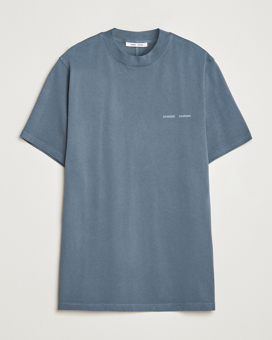 Herren | T-Shirts | Samsøe Samsøe | Samsøe & Samsøe Norsbro Crew Neck T-Shirt Stormy Weather