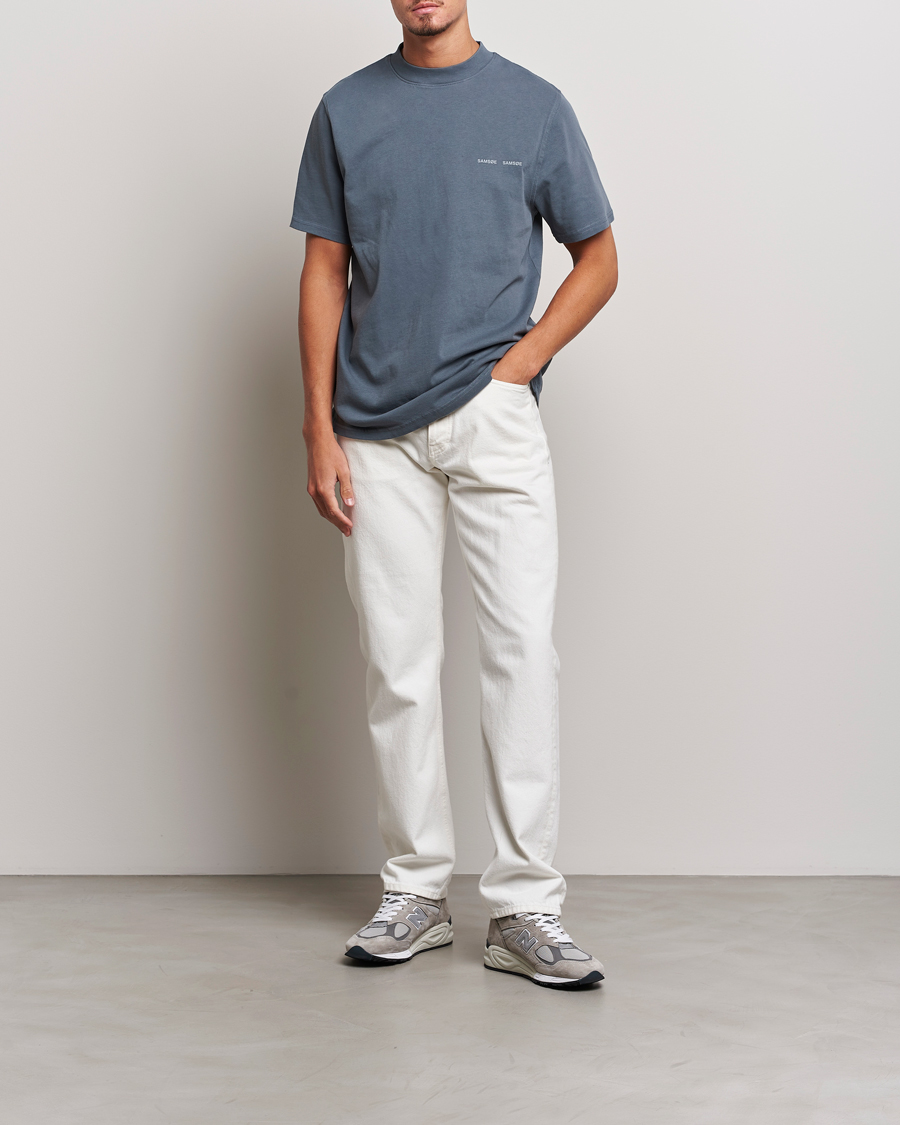 Herren | T-Shirts | Samsøe Samsøe | Samsøe & Samsøe Norsbro Crew Neck T-Shirt Stormy Weather