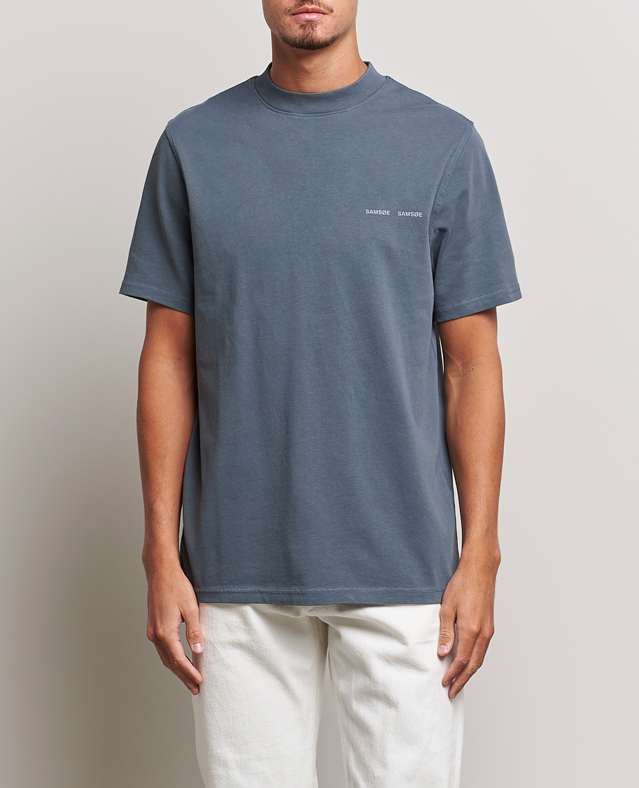 Herren | T-Shirts | Samsøe Samsøe | Samsøe & Samsøe Norsbro Crew Neck T-Shirt Stormy Weather