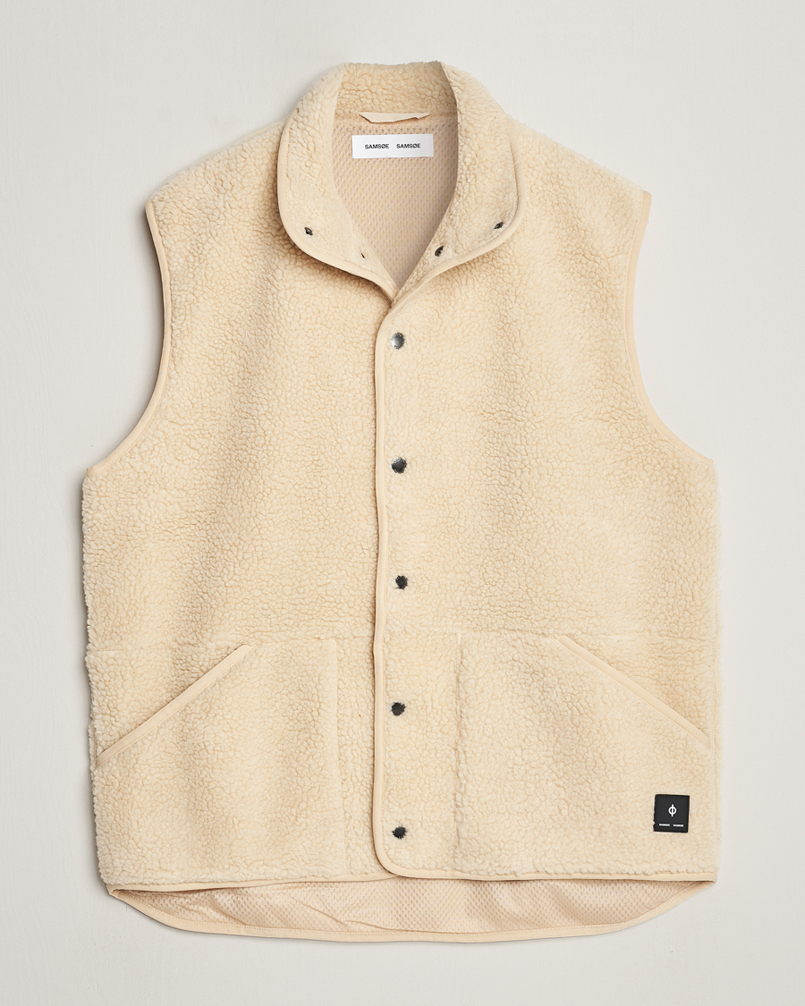 Herren | Pullover | Samsøe Samsøe | Carlo Fleece Vest Brown Rice