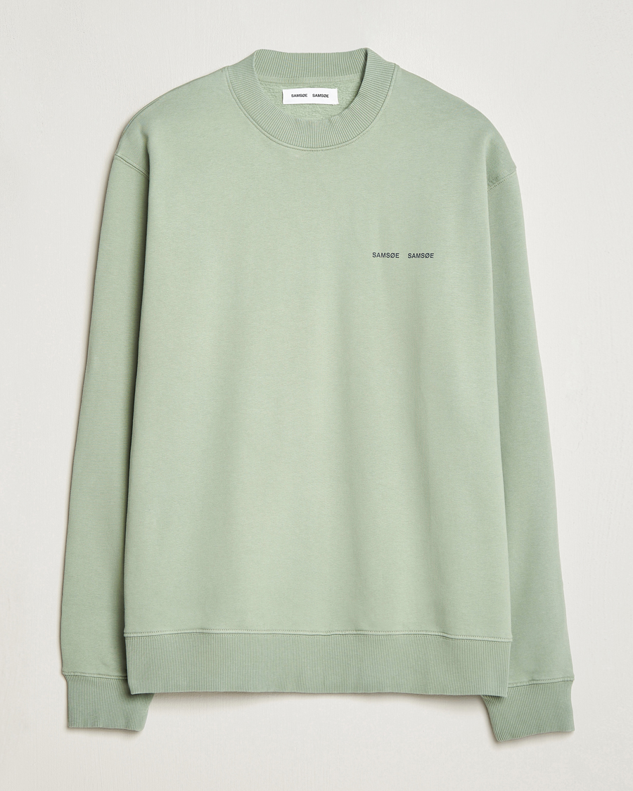 Herren | Pullover | Samsøe Samsøe | Samsøe & Samsøe Norsbro Crew Neck Sweatshirt Iceberg Green