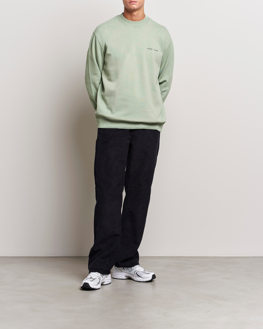 Herren | Pullover | Samsøe Samsøe | Samsøe & Samsøe Norsbro Crew Neck Sweatshirt Iceberg Green