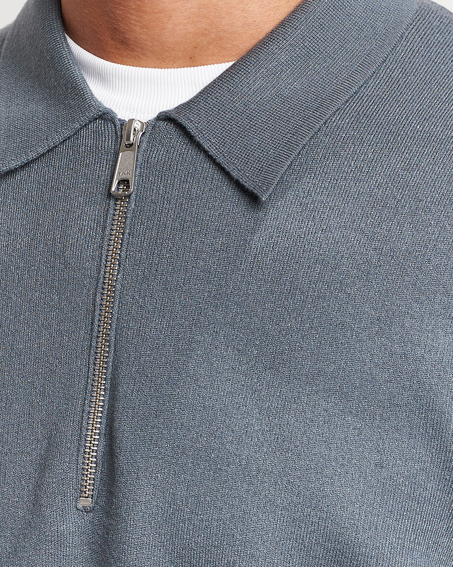 Herren | Pullover | Samsøe Samsøe | Samsøe & Samsøe Guna Half Zip Stormy Weather