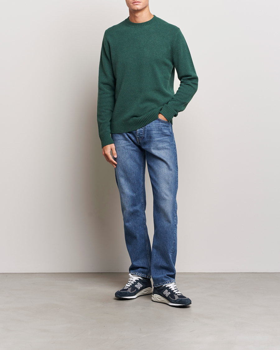 Herren | Pullover | Samsøe Samsøe | Samsøe & Samsøe Syllie Wool Crew Neck Garden Topiary