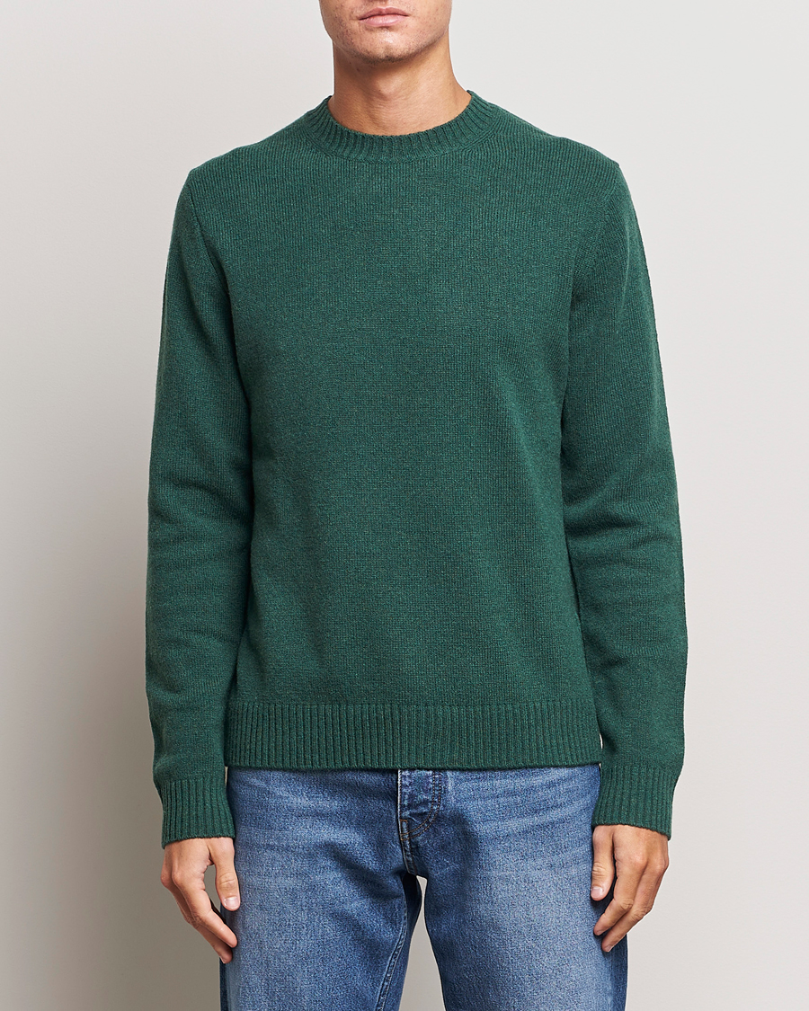 Herren | Pullover | Samsøe Samsøe | Samsøe & Samsøe Syllie Wool Crew Neck Garden Topiary
