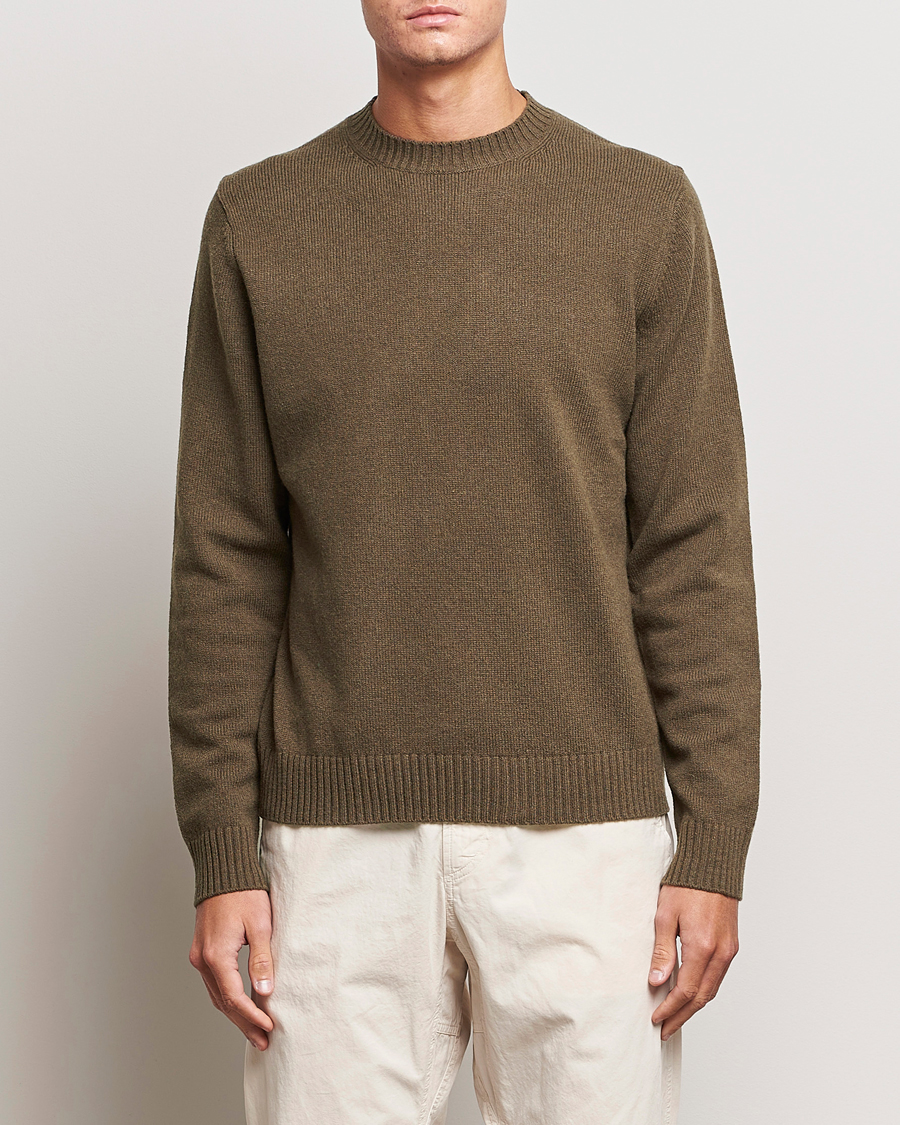 Herren | Pullover | Samsøe Samsøe | Samsøe & Samsøe Syllie Wool Crew Neck Crocodile