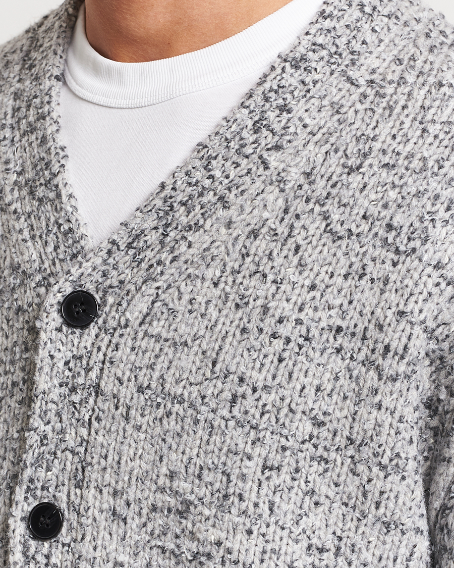 Herren | Pullover | Samsøe Samsøe | Samsøe & Samsøe Max Knitted Cardigan Grey Melange