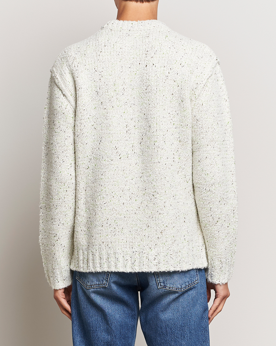 Herren | Pullover | Samsøe Samsøe | Samsøe & Samsøe Max Heavy Knitted Crew Neck White Neps