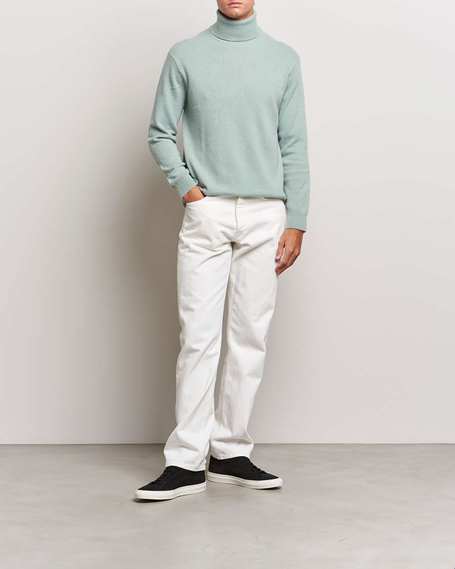 Herren | Pullover | Samsøe Samsøe | Samsøe & Samsøe Viktor Wool Knitted Rollneck Iceberg Green