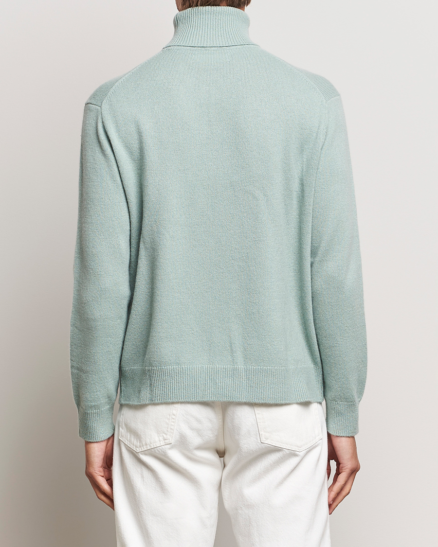 Herren | Pullover | Samsøe Samsøe | Samsøe & Samsøe Viktor Wool Knitted Rollneck Iceberg Green