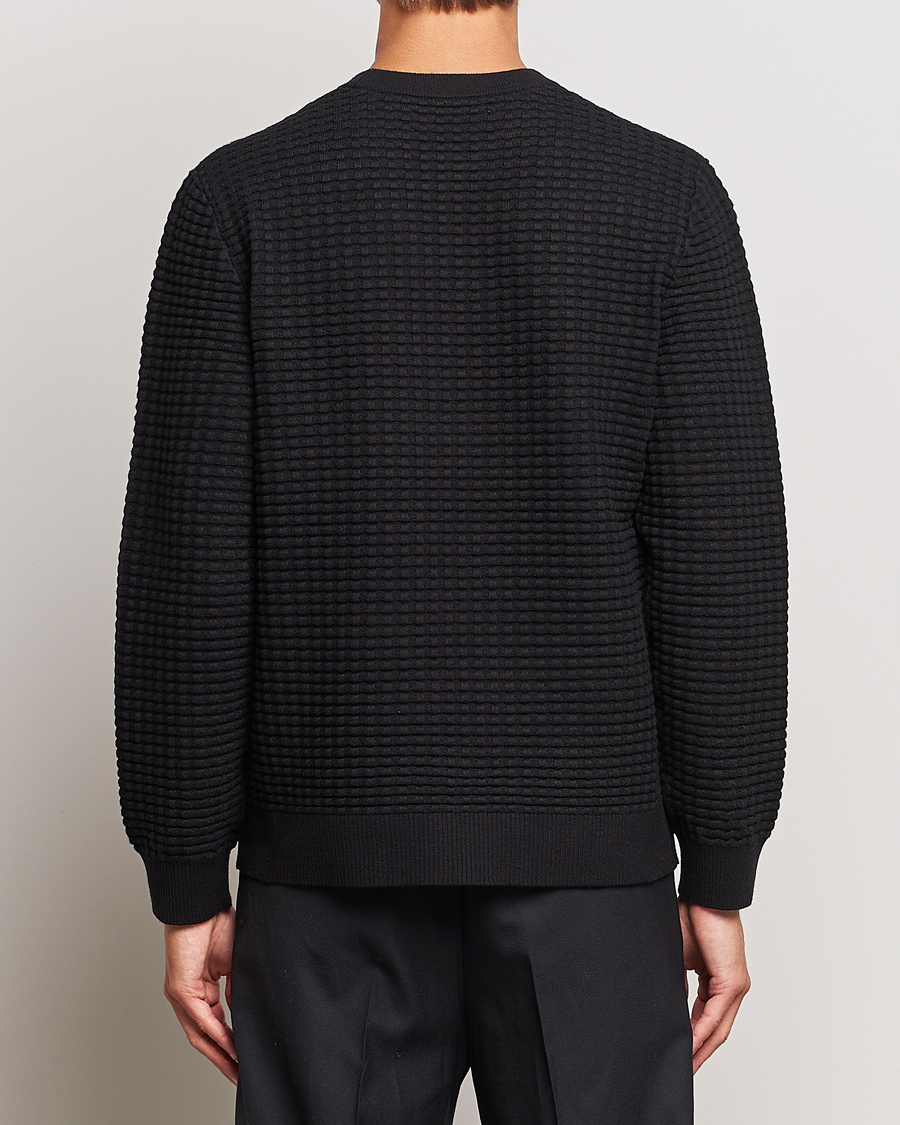 Herren | Pullover | Samsøe Samsøe | Samsøe & Samsøe Jules Waffle Knitted Crew Neck Black
