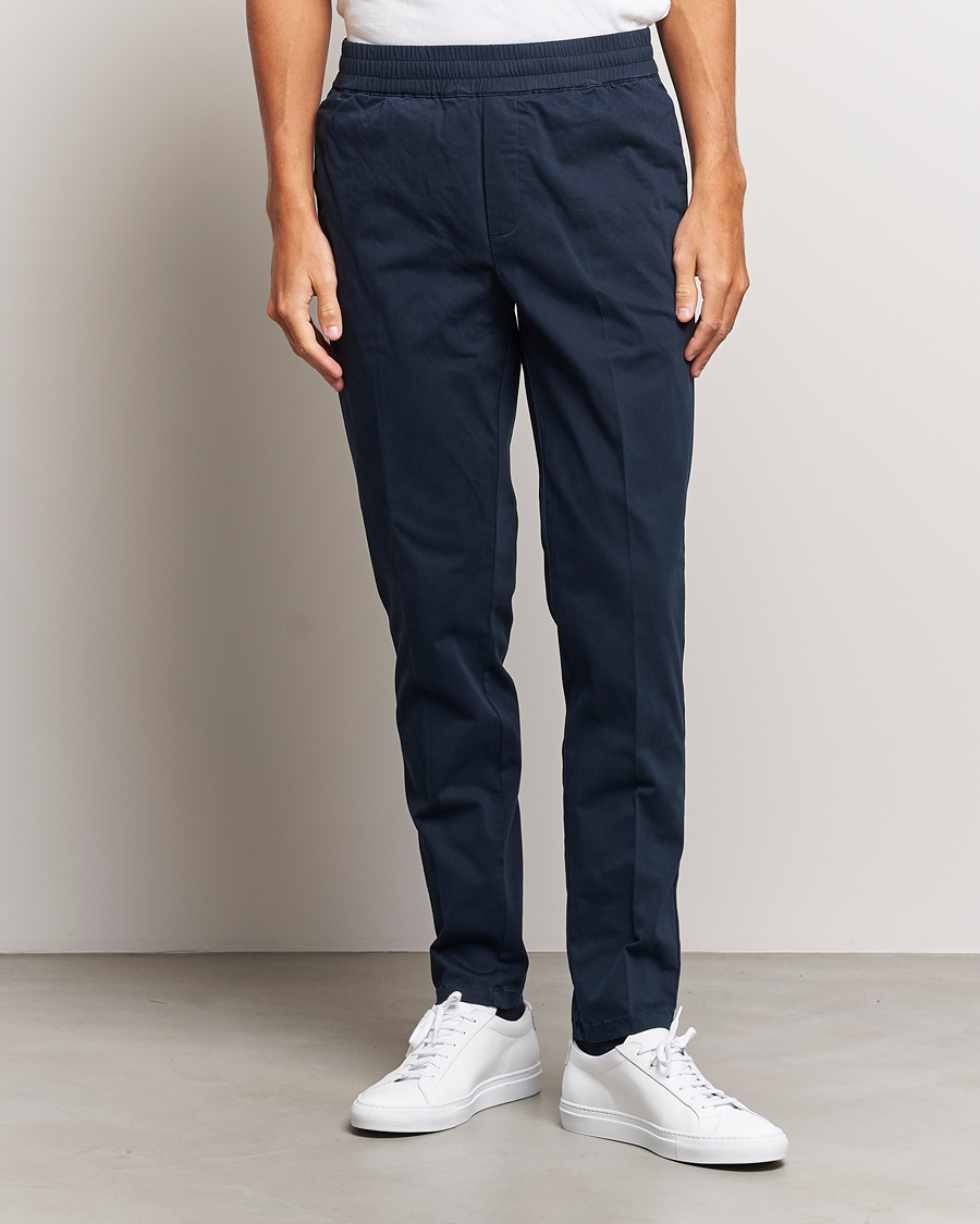 Herren | Hosen | Samsøe Samsøe | Samsøe & Samsøe Smithy Drawstring Trousers Salute Navy