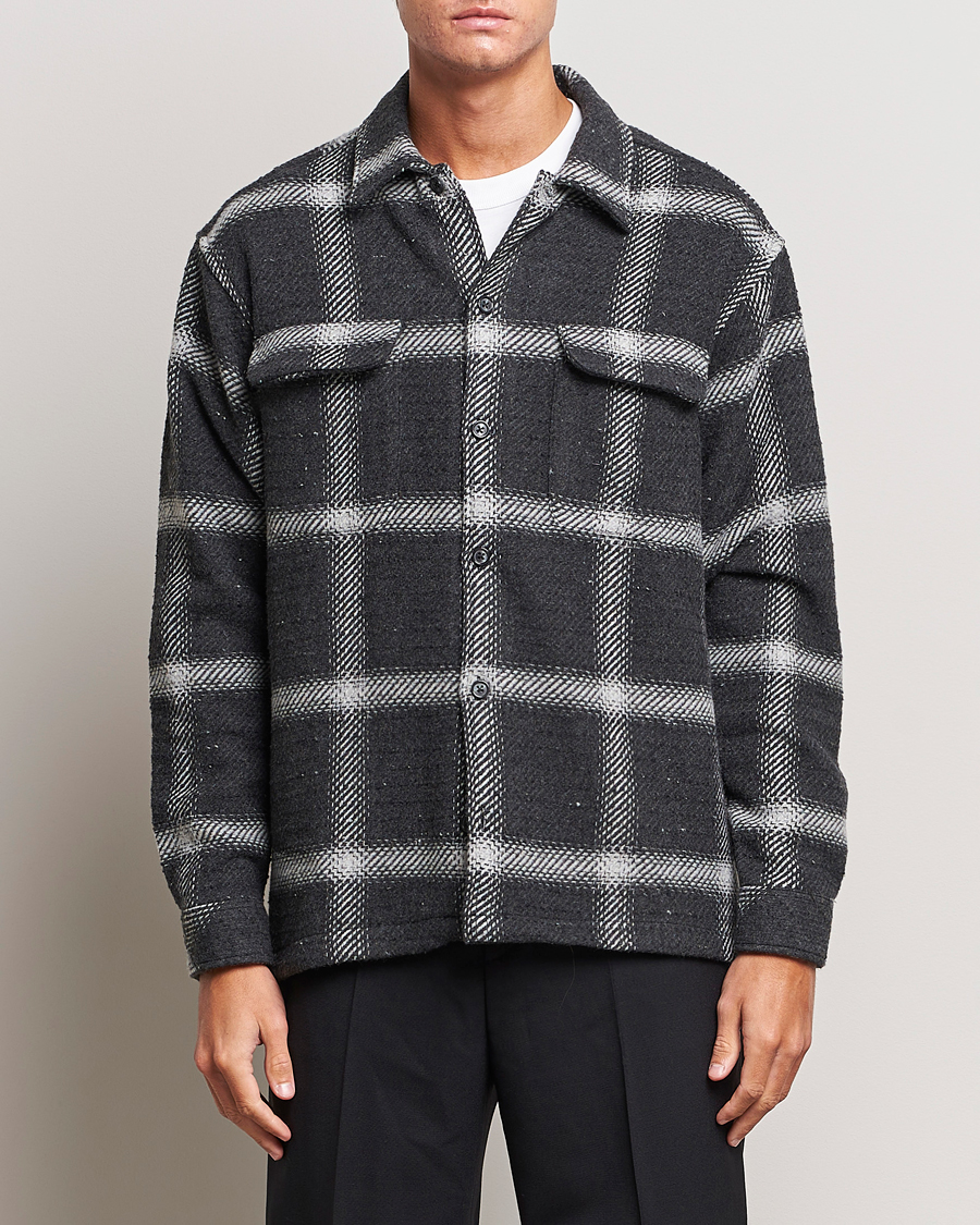 Herren | Hemden | Samsøe Samsøe | Samsøe & Samsøe Castor Checked Overshirt Black Multi