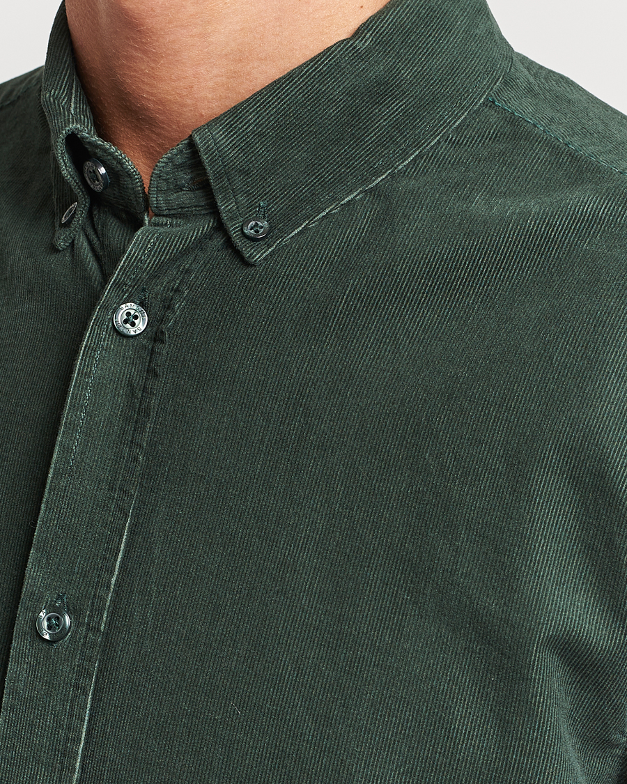 Herren | Hemden | Samsøe Samsøe | Samsøe & Samsøe Liam Baby Cord Shirt Garden Topiary