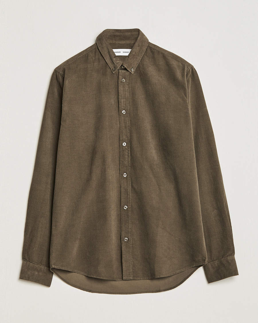 Herren | Hemden | Samsøe Samsøe | Samsøe & Samsøe Liam Baby Cord Shirt Crocodile