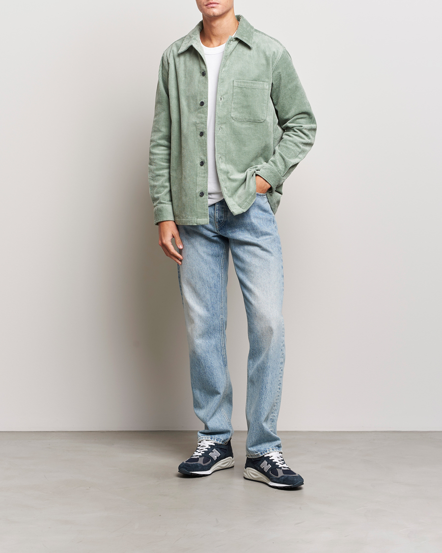 Herren | Hemden | Samsøe Samsøe | Samsøe & Samsøe Damon Corduroy Overshirt Iceberg Green