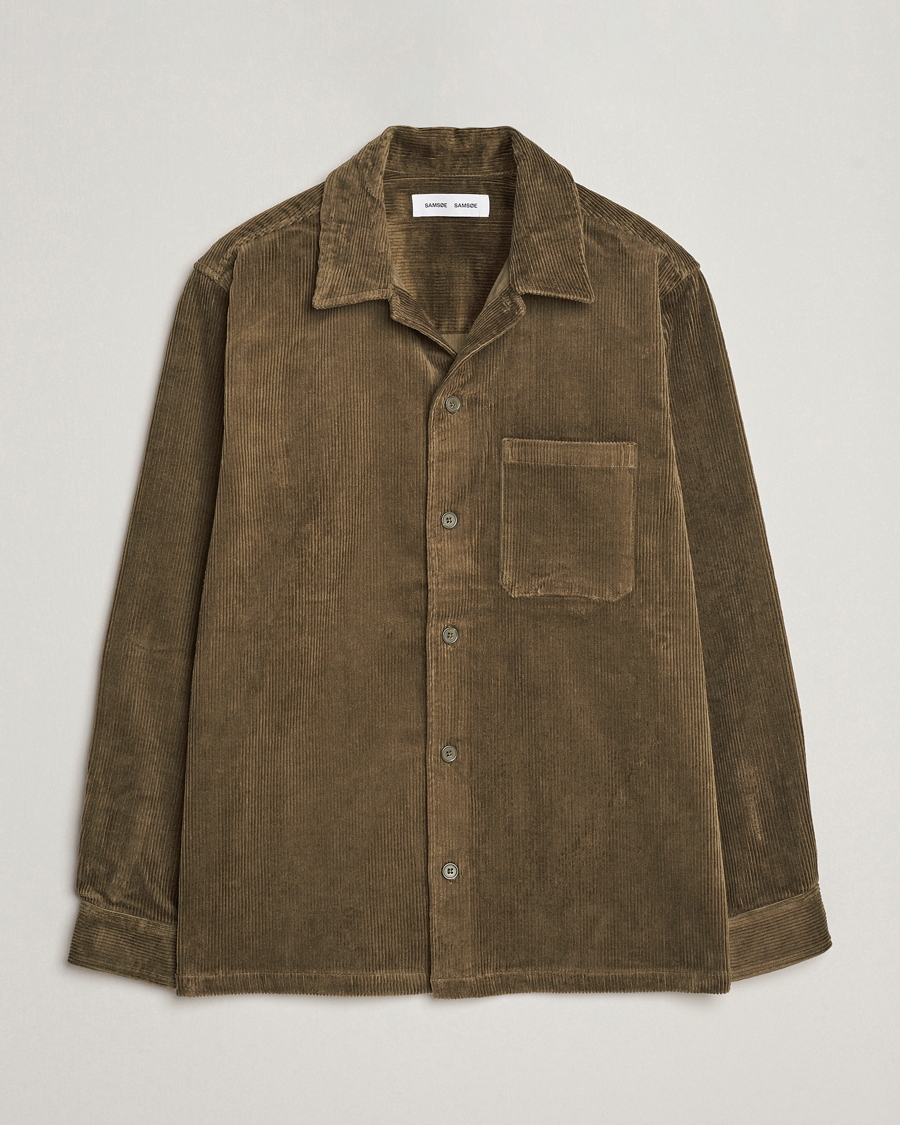 Herren | Hemden | Samsøe Samsøe | Samsøe & Samsøe Damon Corduroy Overshirt Crocodile