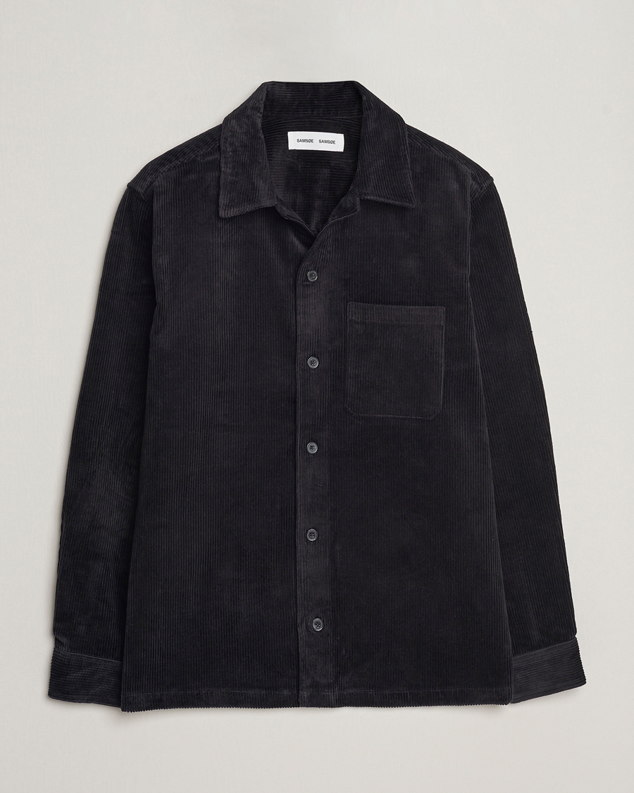 Herren | Hemden | Samsøe Samsøe | Samsøe & Samsøe Damon Corduroy Overshirt Black